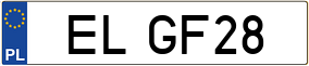Truck License Plate